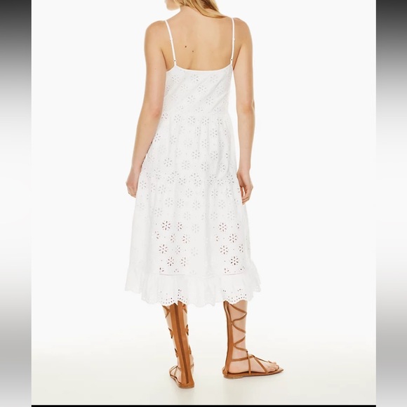 Aritzia Allegra Cotton Poplin Dress XS White - Picture 4 of 9